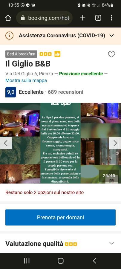 Il Giglio B&B Pienza Eksteriør bilde